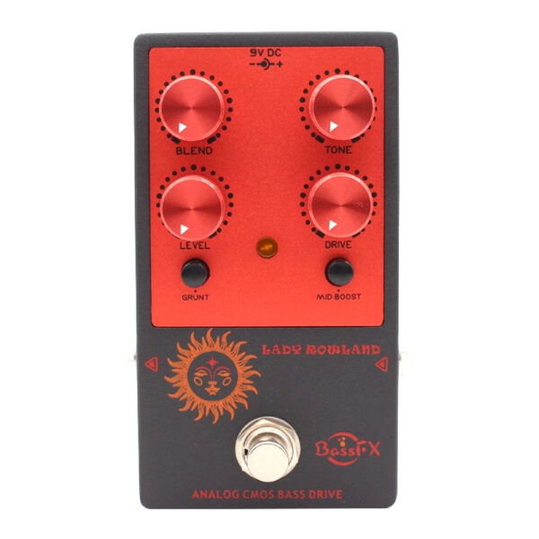 Fanmuzk Lady Rowland Bass Guitar Overdrive Pedal Drive Active/Passive Bass True Bypass