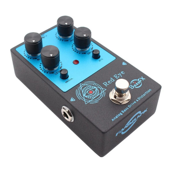 Fanmuzk Red Eye Analog Bass Drive Distortion Effect Pedal with Blend Control - Image 2