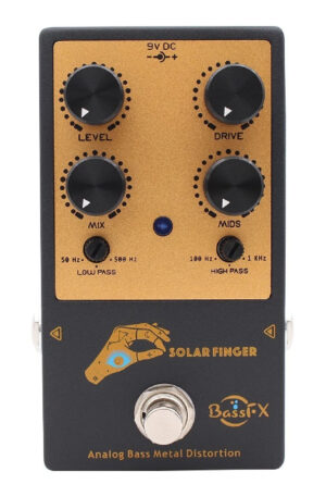 Fanmuzk Solar Finger Bass Pedal Metal Distortion with Low-pass High-pass Control