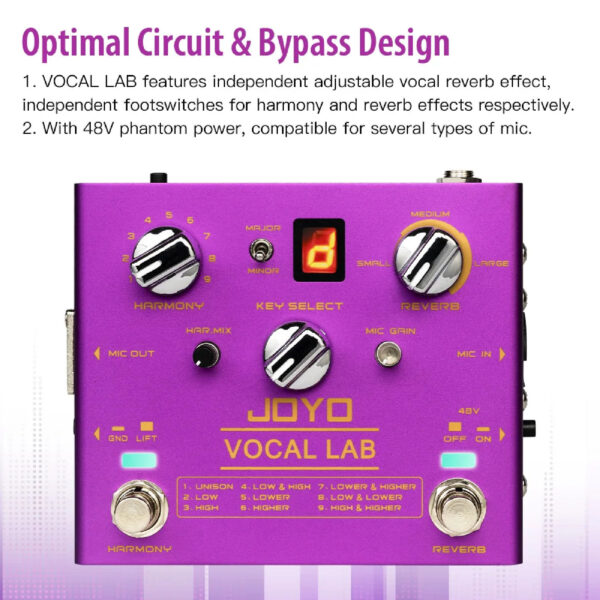 JOYO R-16 Vocal LAB VOCAL/Guitar Effect Pedal Revolution R Series - Image 2