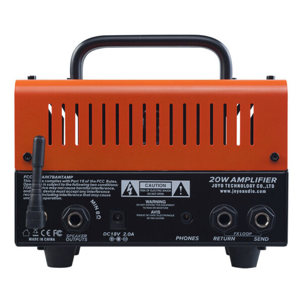 Joyo Firebrand BanTamP 20-Watt Tube Guitar Head Orange Very High Gain - Image 3