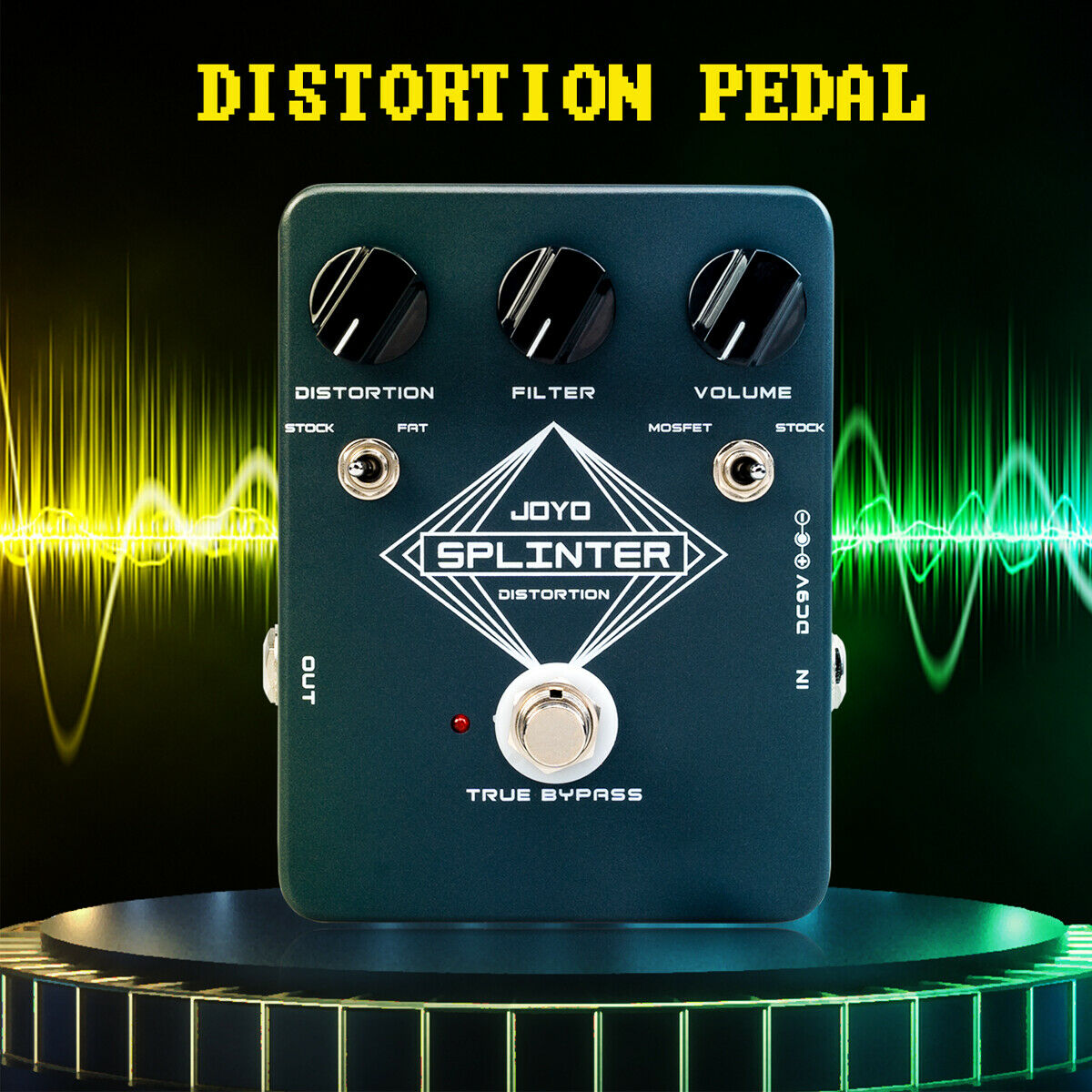 JOYO JF-21 SPLINTER Distortion Rat style Classic Dist 2 Mode with Clipping Circuits - Image 3