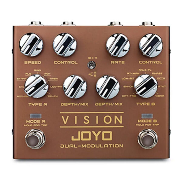 JOYO R-09 VISION Dual Modulation Guitar Effects Pedal Revolution R Series