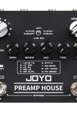 JOYO R-15 Preamp House 9 Guitar Amp Sims Dual Channel R series