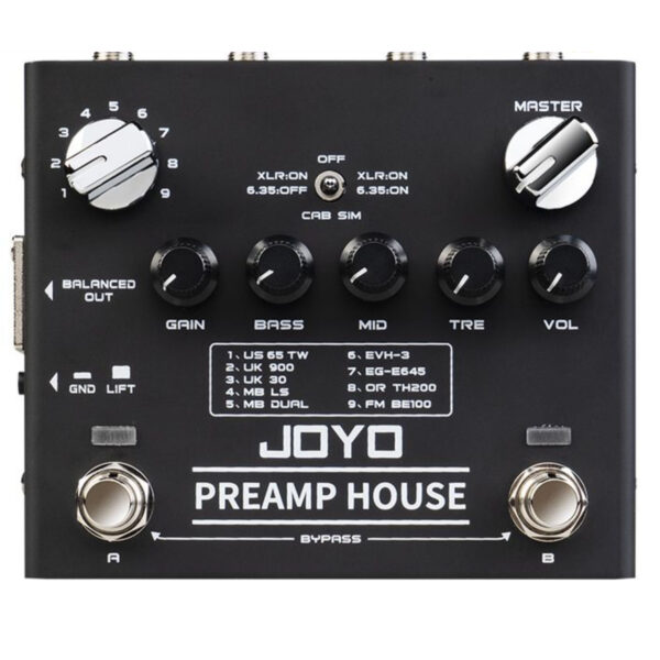 JOYO R-15 Preamp House 9 Guitar Amp Sims Dual Channel R series