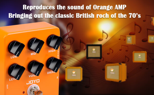 Joyo jf-22 Oxford Sound Clean Distortion Pedal Based on ORANGE Amp Sim - Image 5