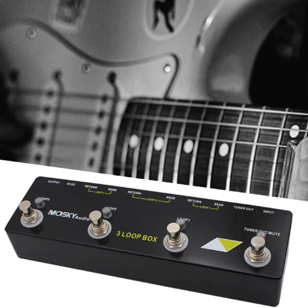 MOSKY Audio 3 LOOP BOX Guitar Pedal Looper Switcher Commander Effect Pedal Looper - Image 4
