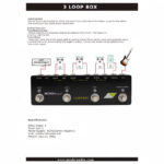 MOSKY Audio 3 LOOP BOX Guitar Pedal Looper Switcher Commander