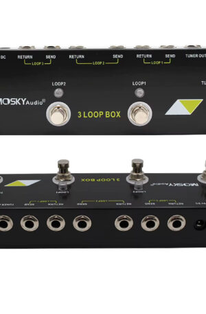 MOSKY Audio 3 LOOP BOX Guitar Pedal Looper Switcher Commander Effect Pedal Looper