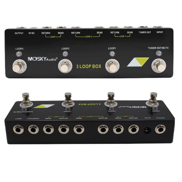 MOSKY Audio 3 LOOP BOX Guitar Pedal Looper Switcher Commander Effect Pedal Looper