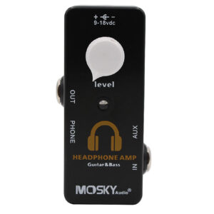 Mosky Headphone AMP AUX in Headphones OUT Stereo Guitar or Bass Effects pedal