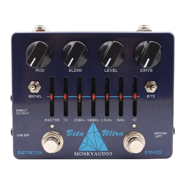 Mosky Beta Ultra Guitar / Bass Preamp Distortion Direct Box AUX In Headphone Out