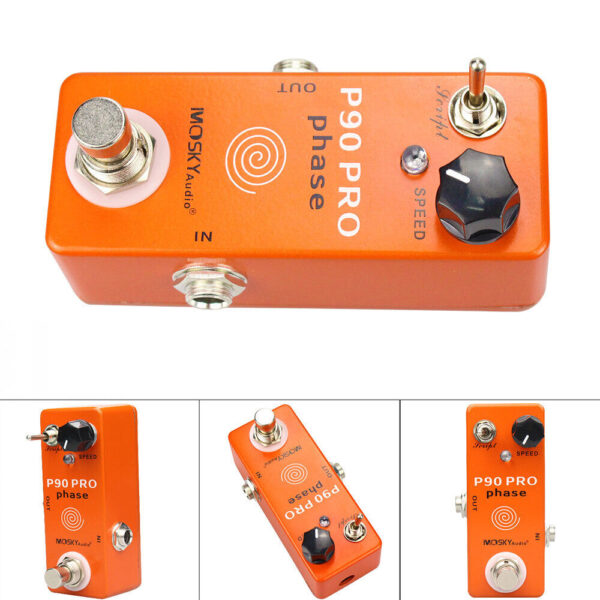 Mosky P90 PRO Phase Pedal Vintage Phaser Guitar Effect Pedal True Bypass - Image 4
