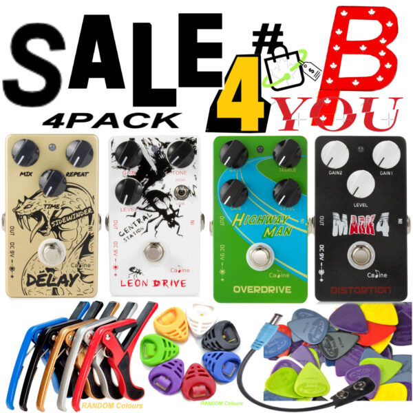 Caline 4 Pack SALE-B Guitar Effect Pedals SUPER SPECIAL $ 26.00 Each - SALE-B