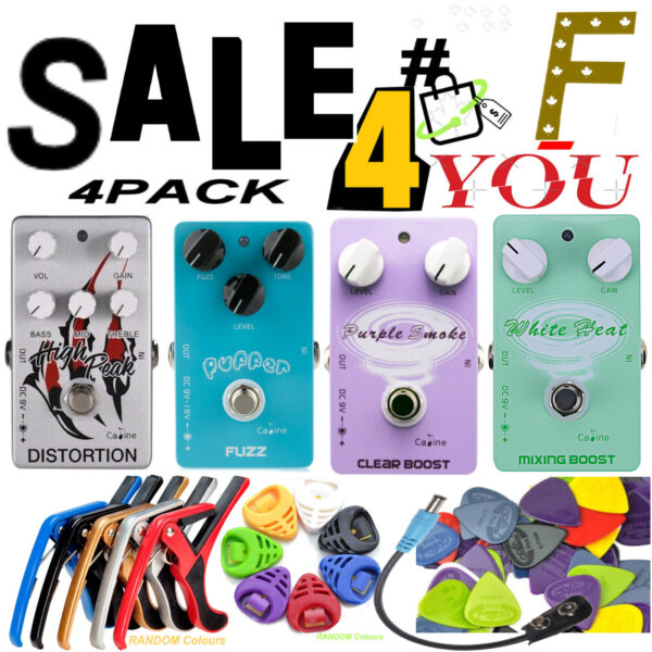 Caline 4 Pack SALE-F Guitar Effect Pedals SUPER SPECIAL $ 26.00 Each - SALE-F