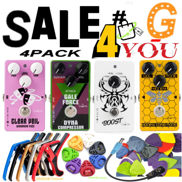 Caline 4 Pack SALE-G Guitar Effect Pedals SUPER SPECIAL $ 26.00 Each - SALE-G