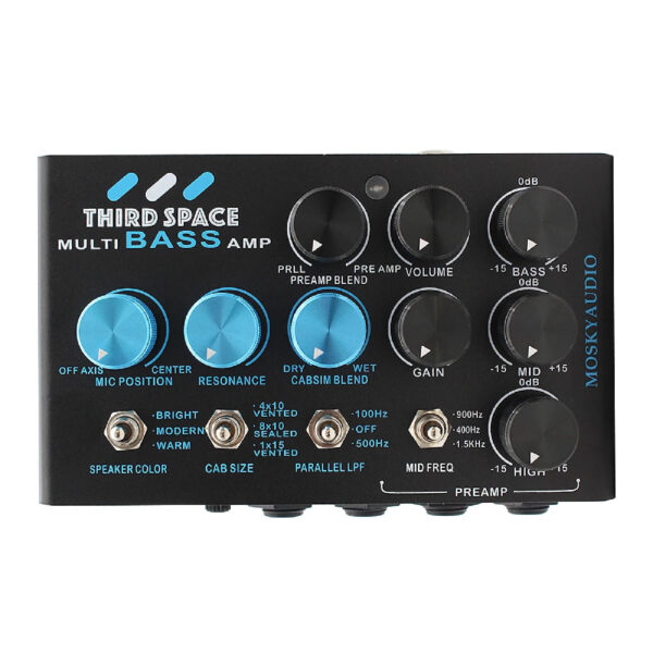 Mosky Third Space Multi Bass Amp Pedal,Simplifier Bass Station Cabinet Simulation Effect Pedal for Electric Bass