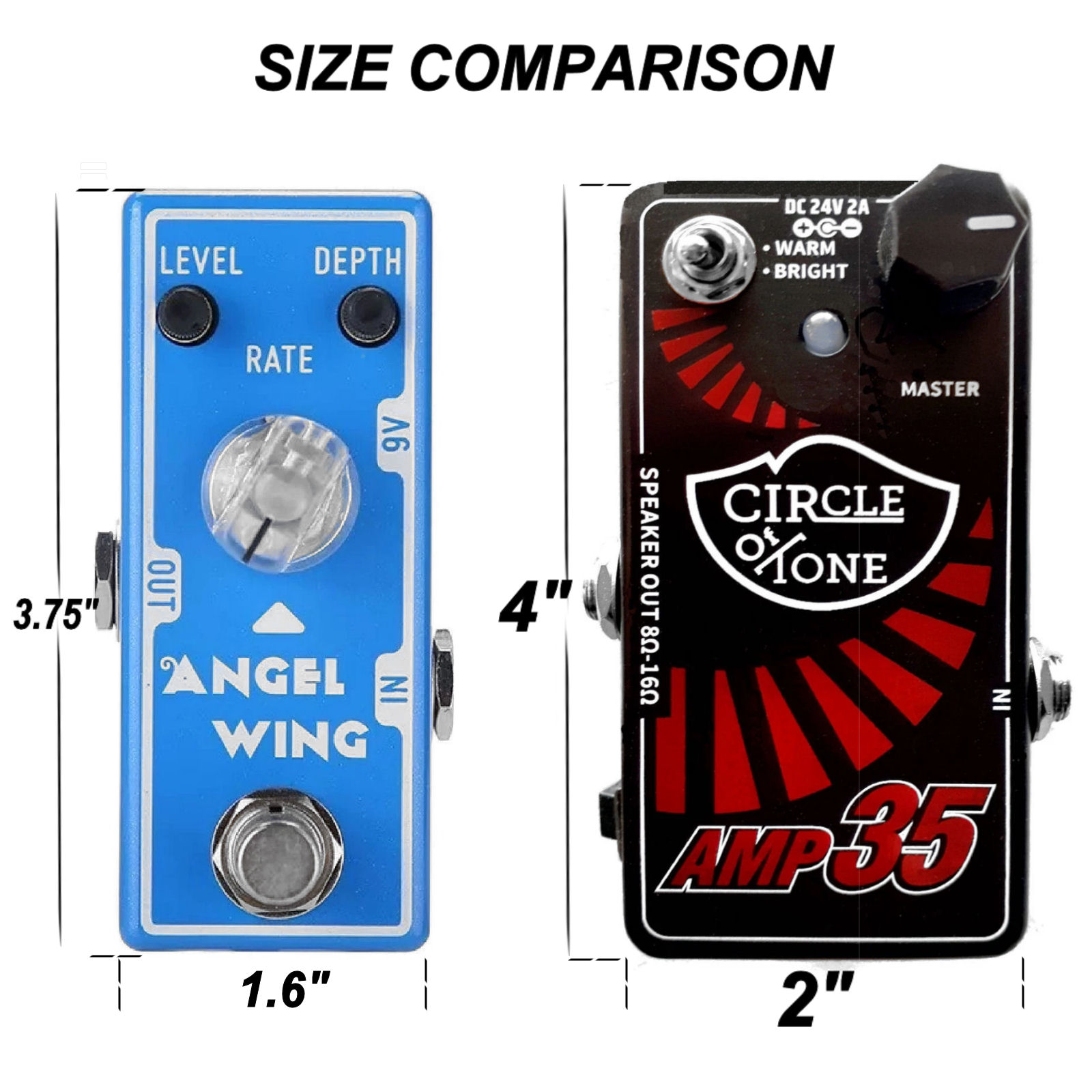 Circle of Tone AMP-35 Micro Power Amplifier 35 WATT Digital Modern Guitar AMP Mini Pedal Style - Image 7