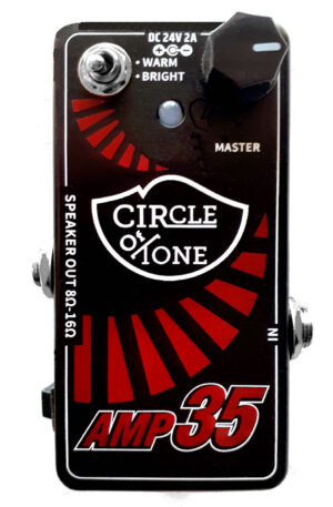 Circle of Tone AMP-35 Micro Power Amplifier 35 WATT Digital Modern Guitar AMP Mini Pedal Style