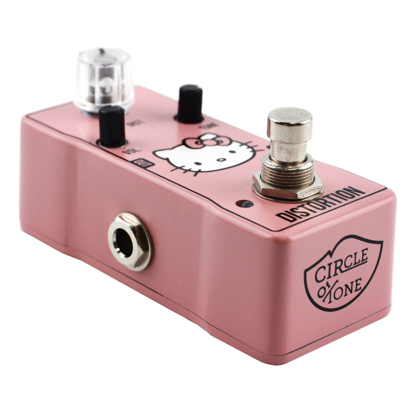 Circle Of Tone Distortion Hello Kitty Series 4 Guitar or Bass FX Pedal True Bypass DIST/VOL/TONE - Image 2