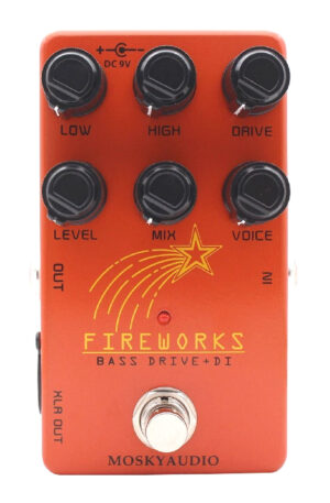 Mosky FIREWORKS Bass DRIVE DI FX Pedal Tube Amplifier Emulation Sound TrueBypass