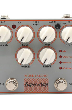 Mosky Super Amp 4 Amp Sim Options Speaker Simulation Guitar FX Pedal XLR AUX IN